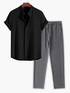 Ensemble homme chemise manches courtes