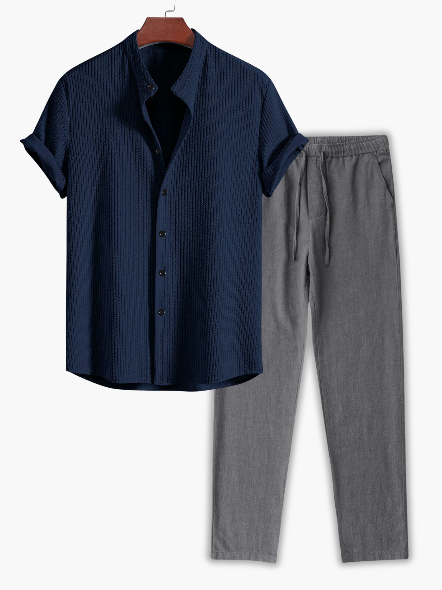 Ensemble homme chemise manches courtes