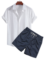 Ensemble homme chemise short