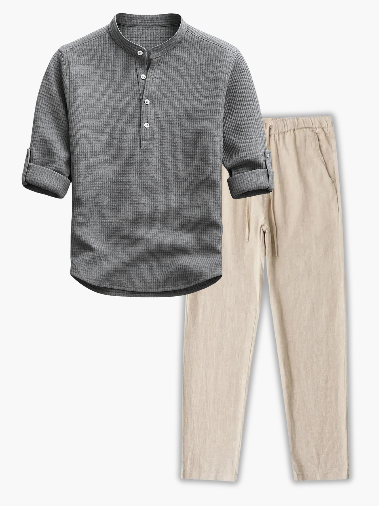 Ensemble homme chemise texturée
