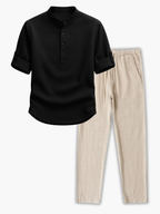 Ensemble homme chemise texturée