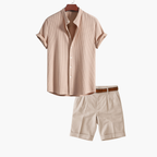 Ensemble homme chemise texturée et short