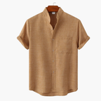 Ensemble homme col mao et short cargo