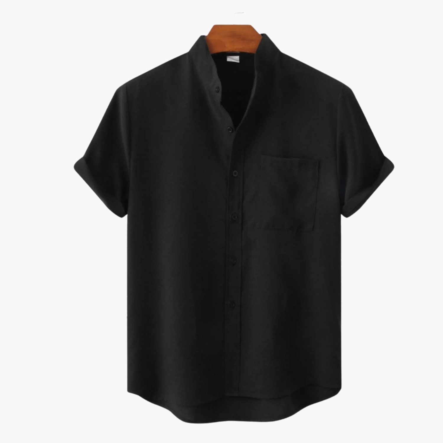 Ensemble homme col mao et short cargo