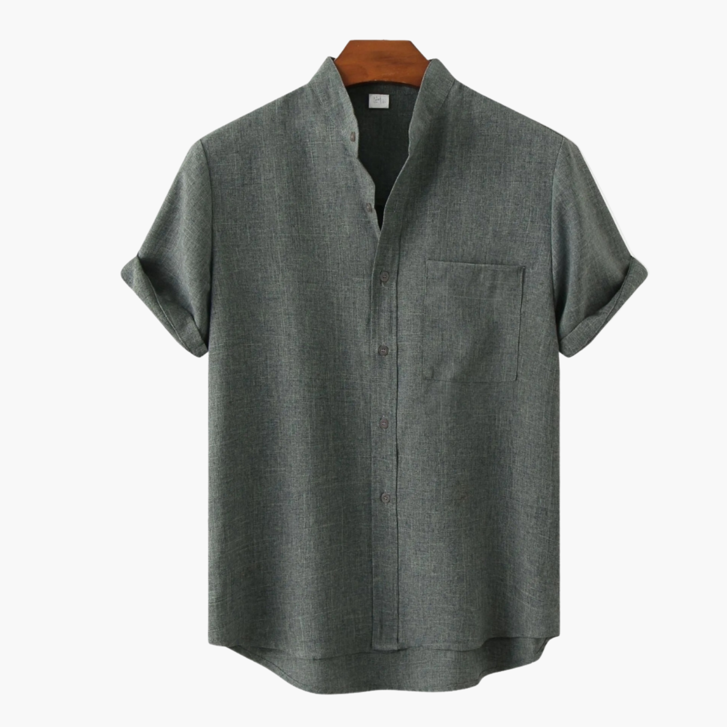 Ensemble homme col mao et short cargo