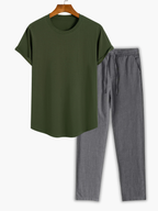 Ensemble homme col rond