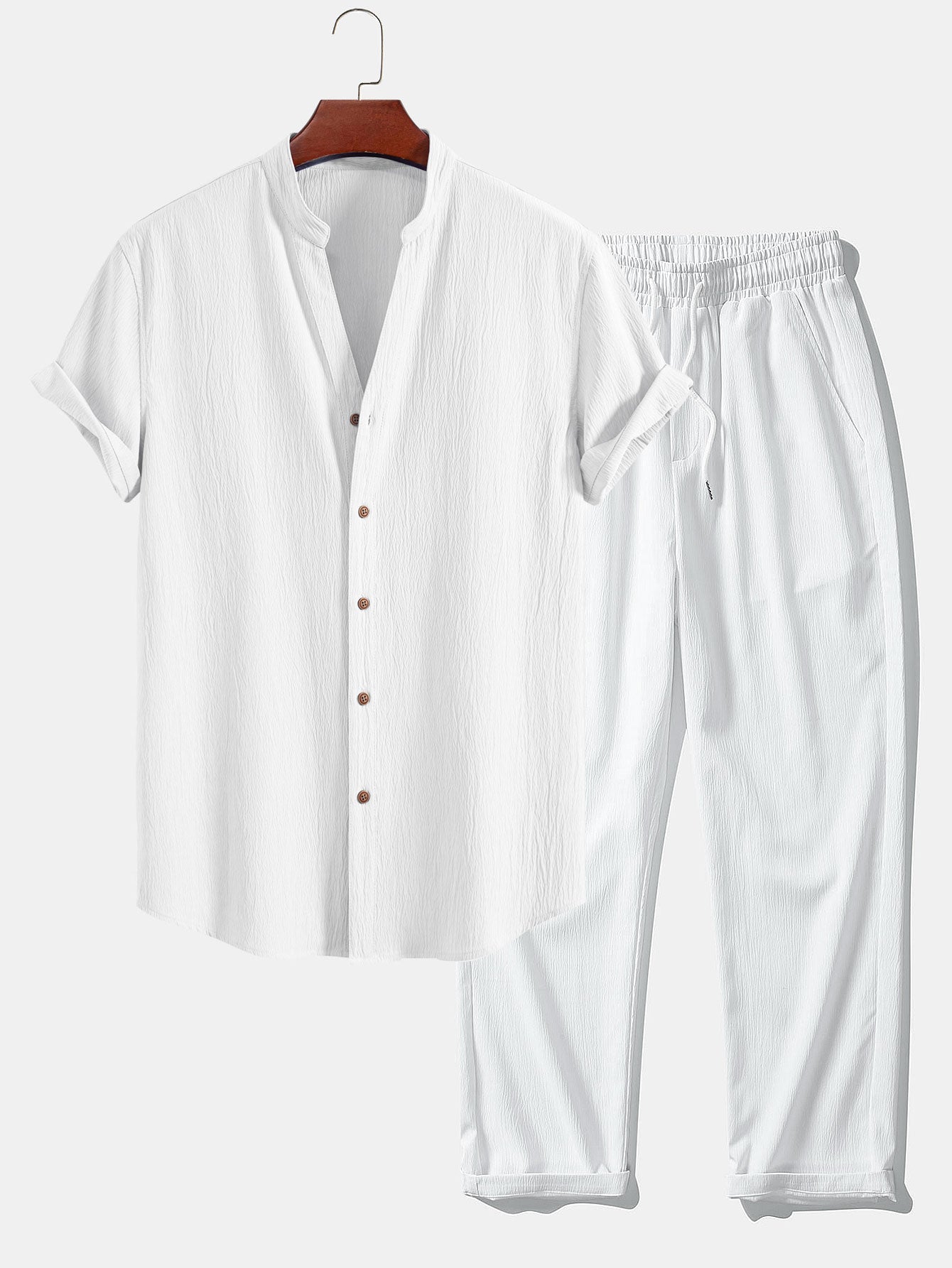 Ensemble homme chemise col mao