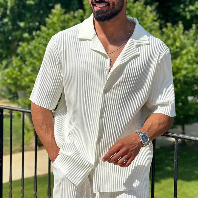 Ensemble homme plissé