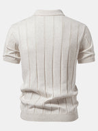Ensemble homme polo en maille et pantalon