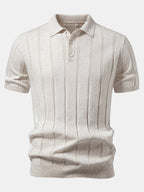 Ensemble homme polo en maille et pantalon