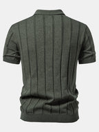 Ensemble homme polo en maille et pantalon