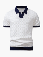 Ensemble homme polo texturé et pantalon
