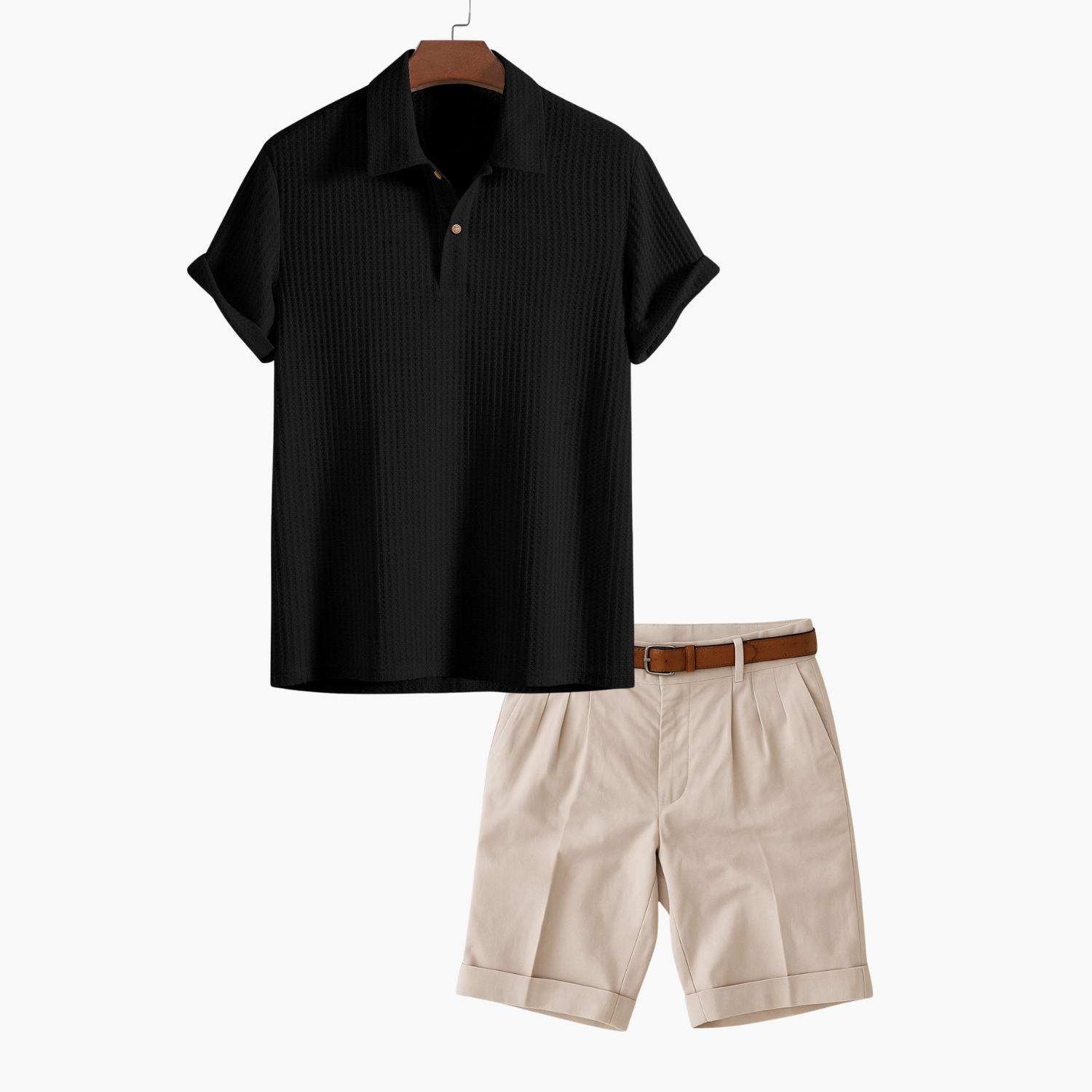 Ensemble homme polo et short cargo