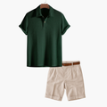 Ensemble homme polo et short cargo