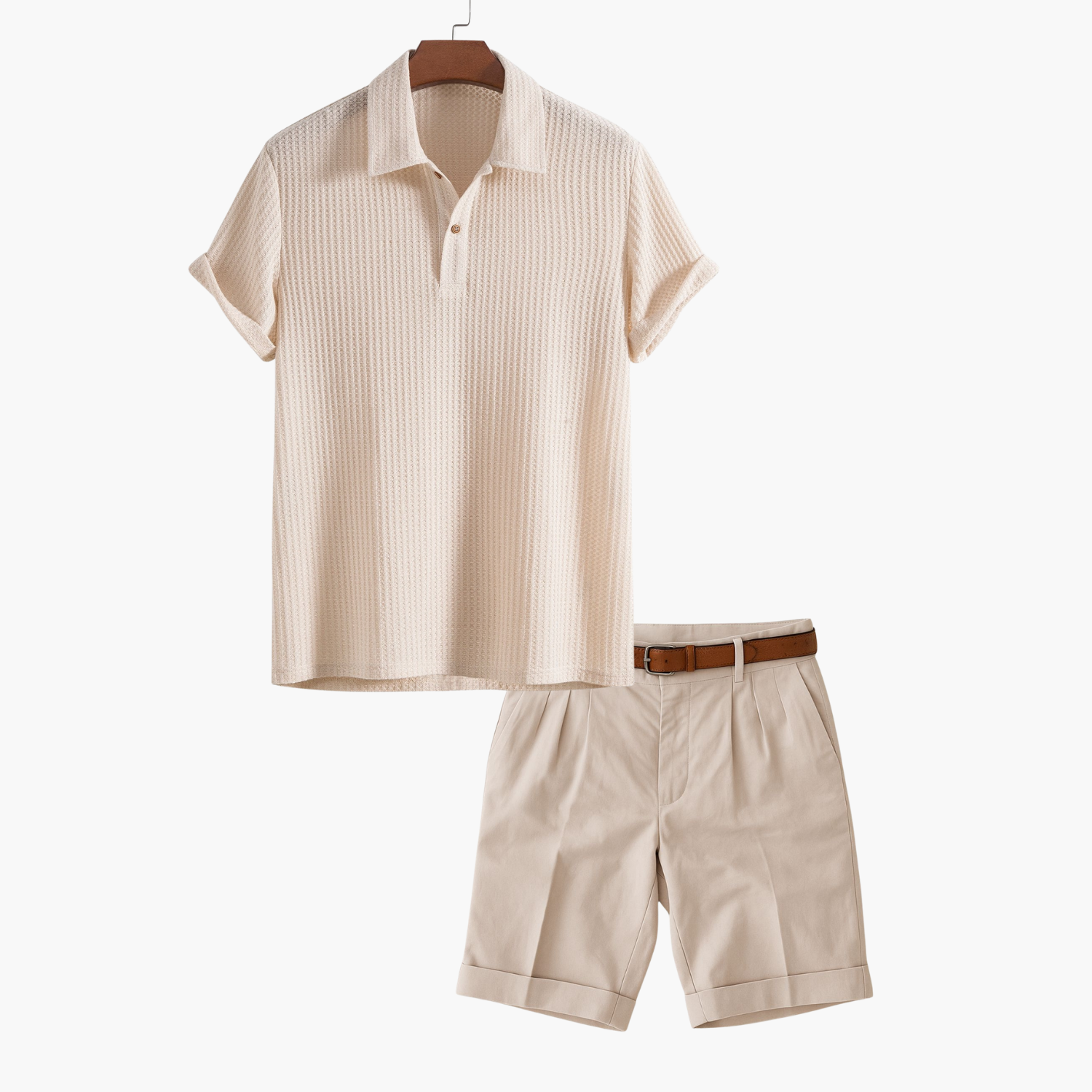 Ensemble homme polo et short cargo