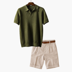 Ensemble homme polo en maille