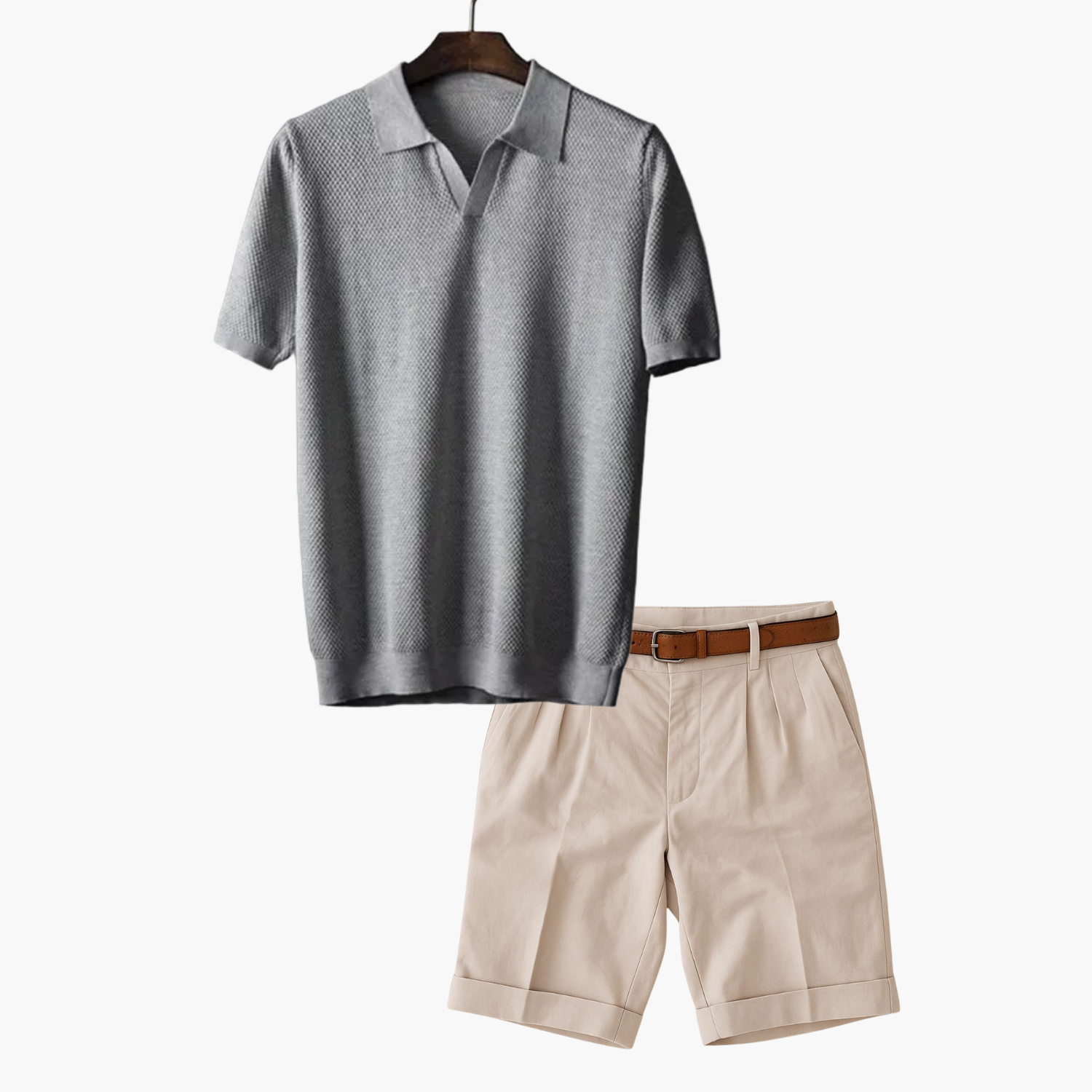 Ensemble homme polo en maille