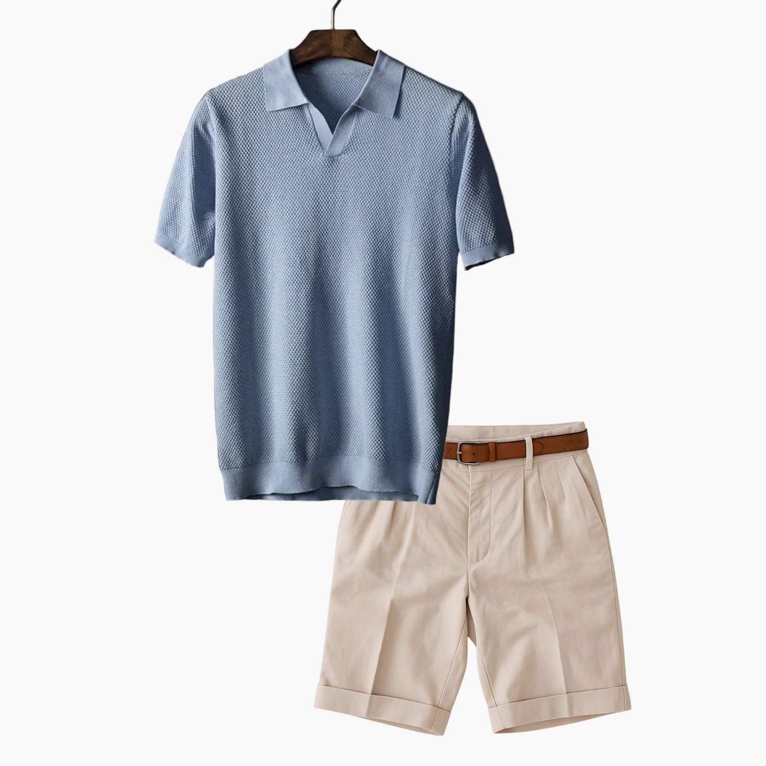 Ensemble homme polo en maille