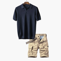 Ensemble homme polo maille cargo