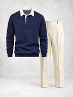 Ensemble homme polo manches longues et pantalon