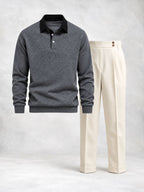 Ensemble homme polo manches longues et pantalon