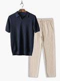 Ensemble homme polo texturé