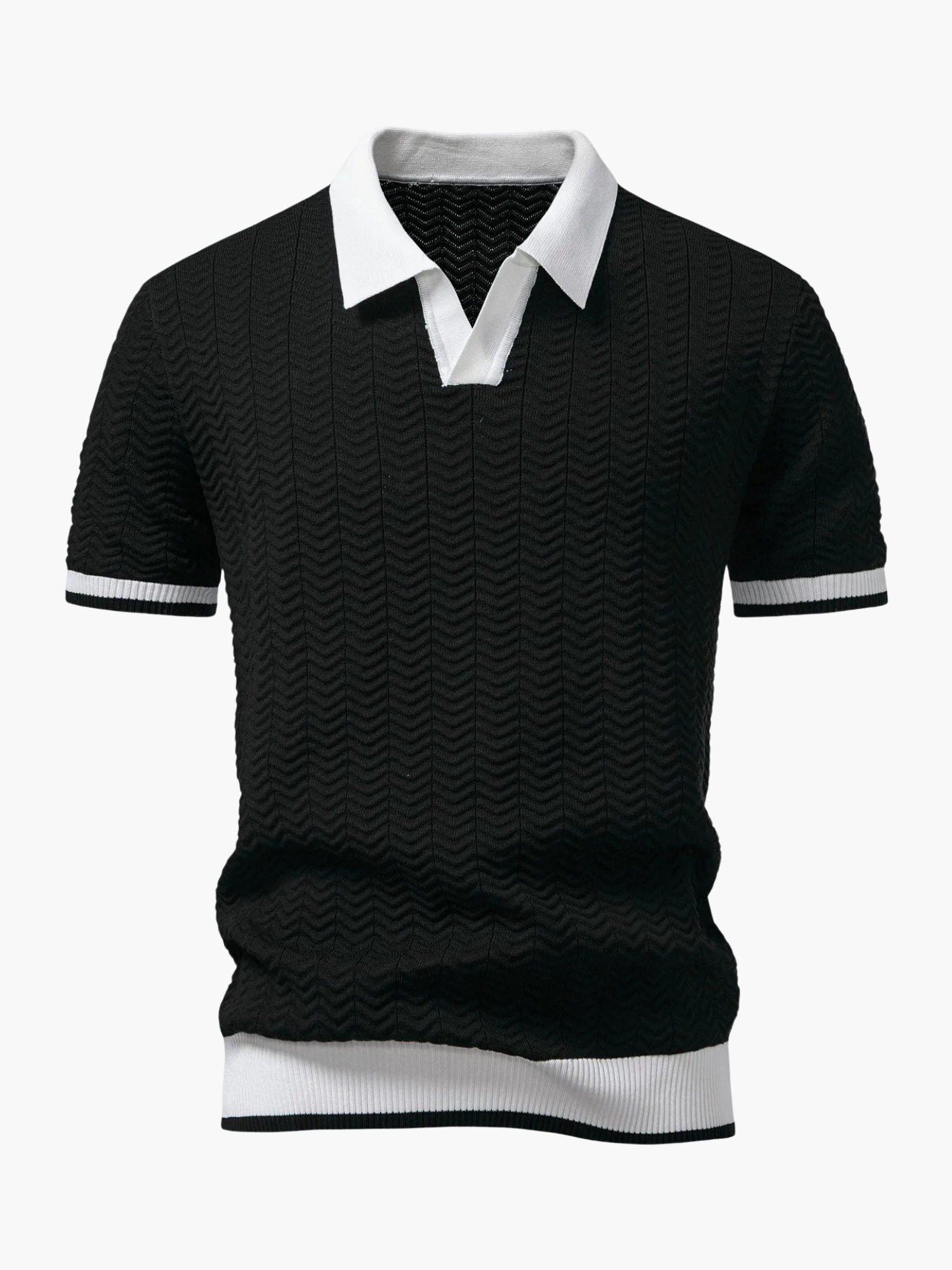 Ensemble homme polo tricoté