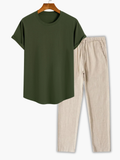 Ensemble homme t-shirt manches courtes
