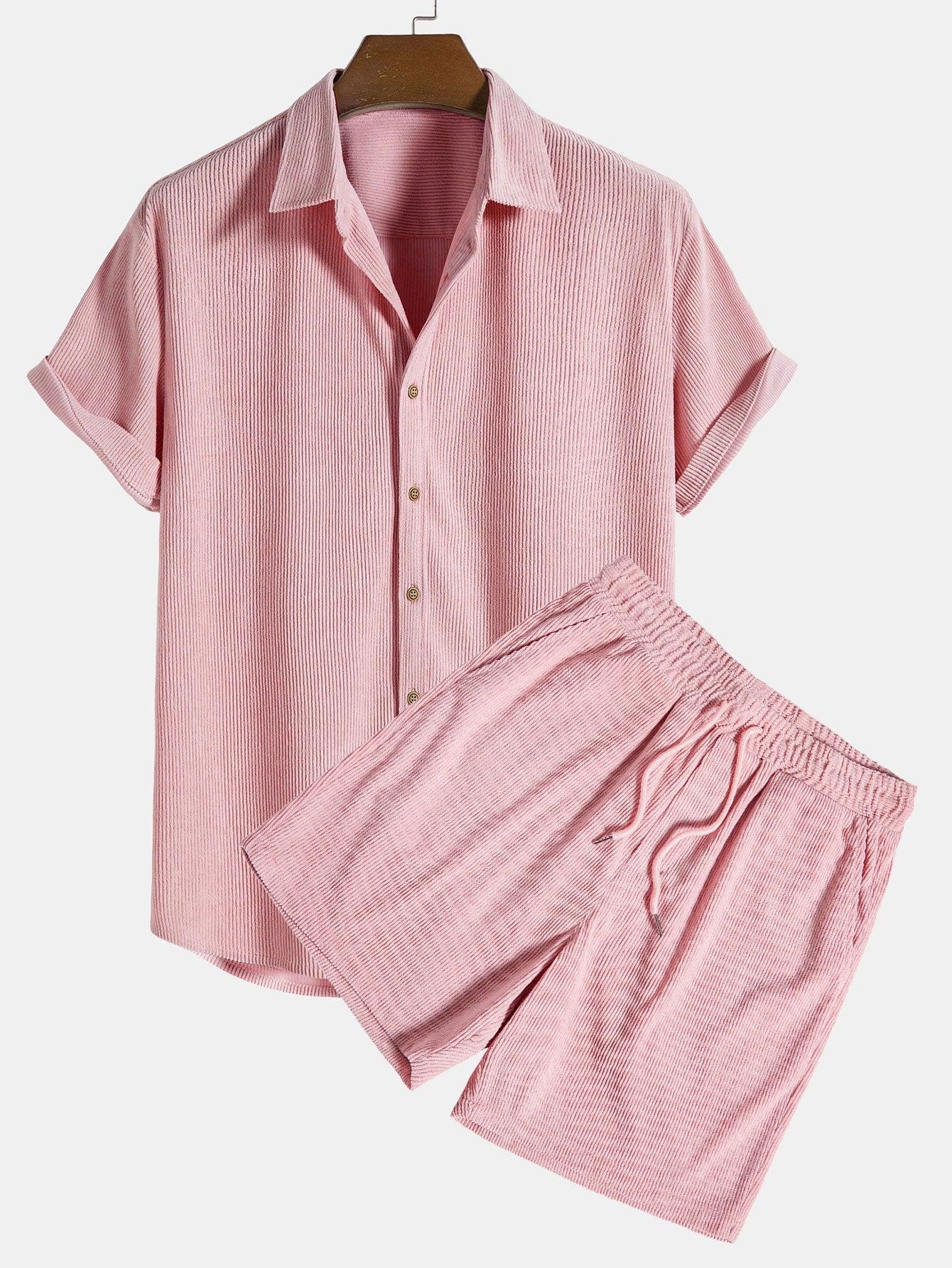 Ensemble homme texturé manches courtes