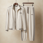 Ensemble homme velours côtelé à bandes