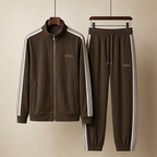 Ensemble homme velours côtelé à bandes