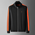 Ensemble homme zippé à bandes contrastantes
