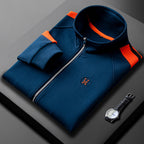 Ensemble homme zippé à bandes contrastantes