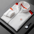 Ensemble homme zippé à bandes contrastantes