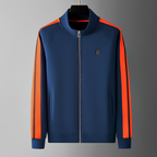 Ensemble homme zippé à bandes contrastantes