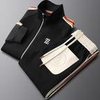 Ensemble homme zippé à bandes latérales
