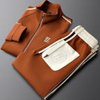 Ensemble homme zippé à bandes latérales