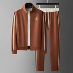 Ensemble homme zippé à bandes latérales