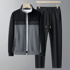 Ensemble homme zippé à col montant