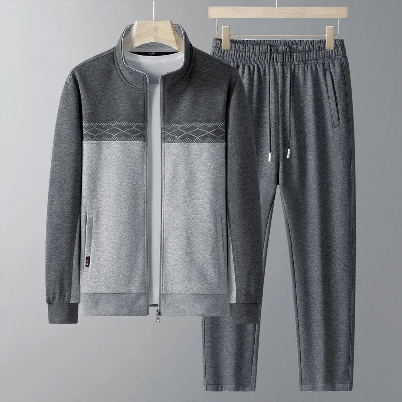 Ensemble homme zippé à col montant