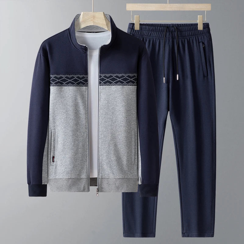 Ensemble homme zippé à col montant