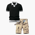 Ensemble Polo et Shorts Cargo pour Hommes
