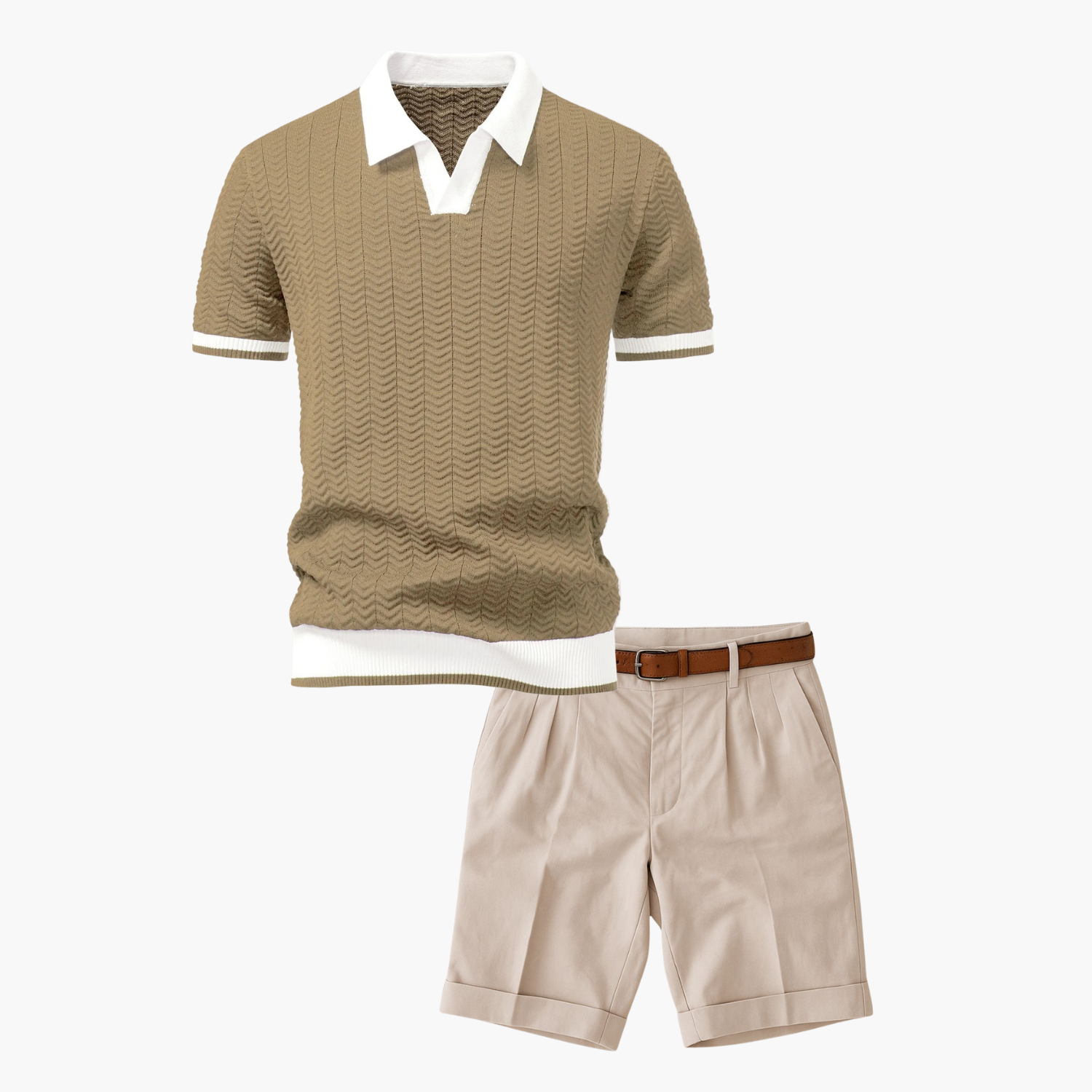 Ensemble Polo Texturé Homme