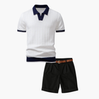 Ensemble Polo Texturé Homme et Short