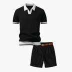 Ensemble Polo Texturé Homme et Short
