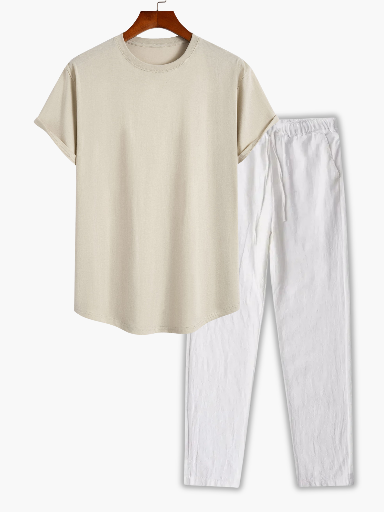 Ensemble T-shirt à col rond et pantalon