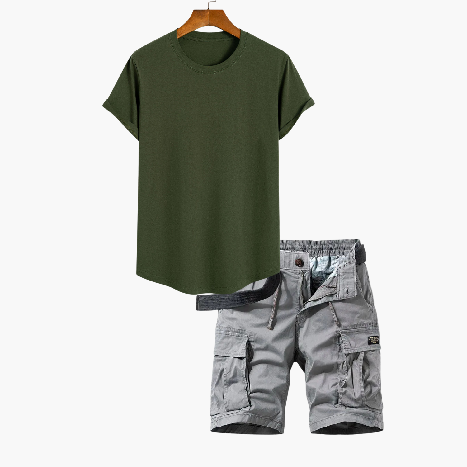 Ensemble T-shirt et Short Cargo Homme