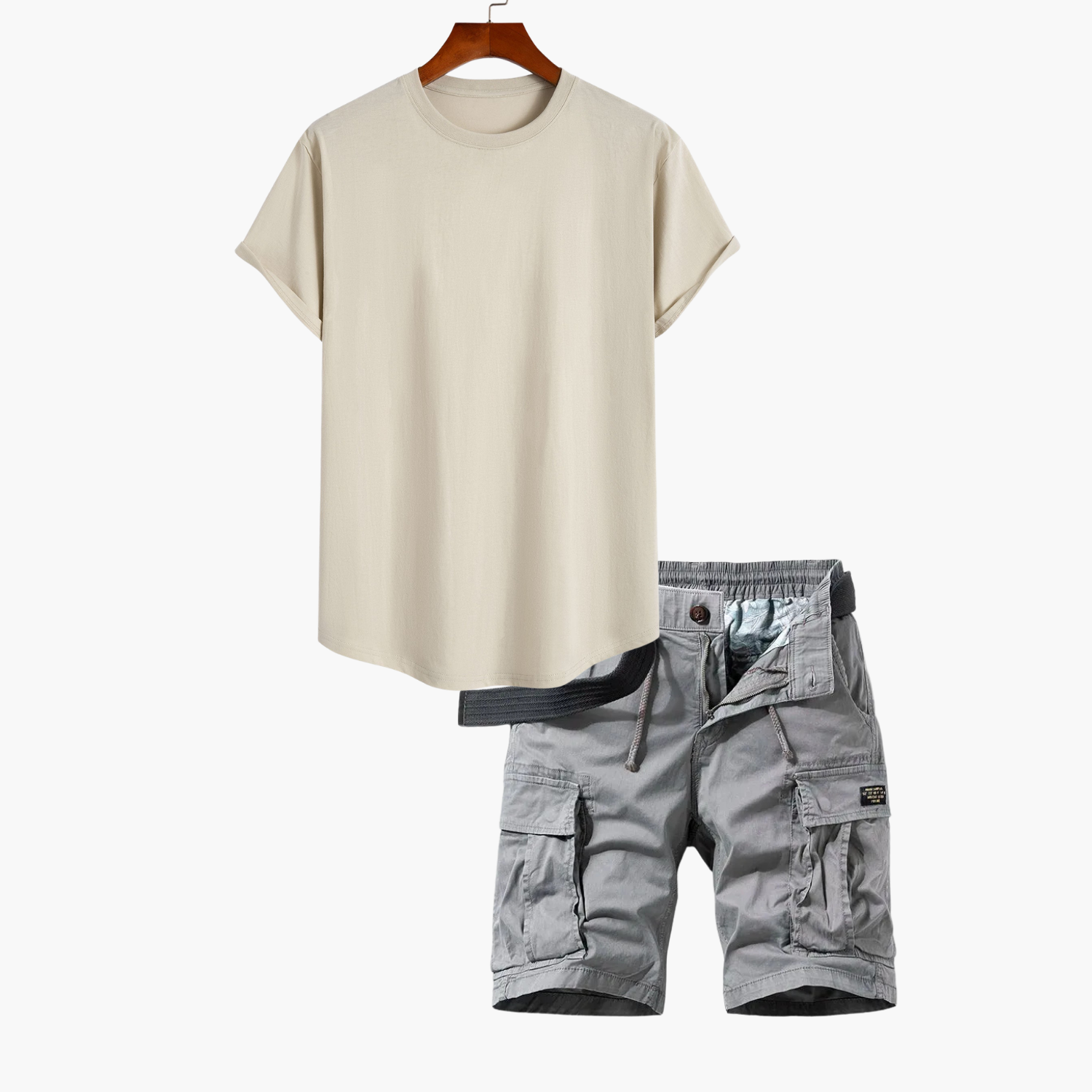 Ensemble T-shirt et Short Cargo Homme