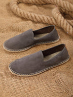 Espadrilles homme à enfiler semelle plate