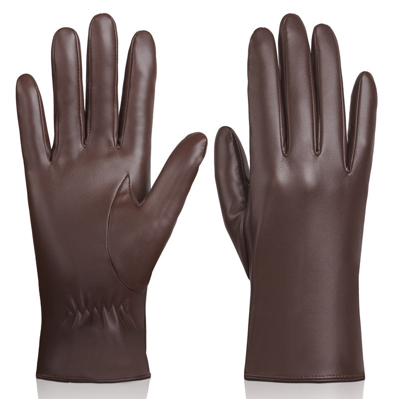 Gants homme à poignets contrastants